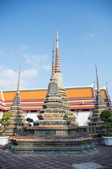 Beautiful chedi in the Wat Pho, Bangkok
