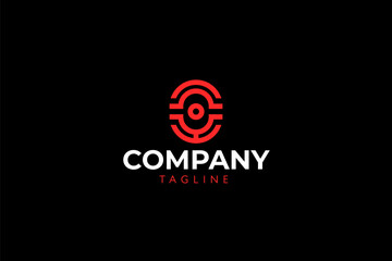 Modern podcast logo design. modern, minimalist, icon, Vector