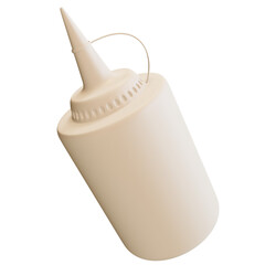 3d mayonnaise sauce bottle