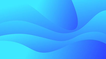abstract fluid wave on gradient blue background, for banner, web background, poster