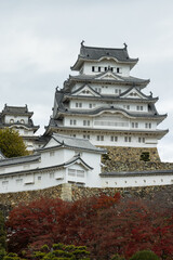 日本　兵庫県姫路市にある姫路城の三の丸広場から見える大天守