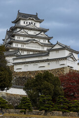 日本　兵庫県姫路市にある姫路城の三の丸広場から見える大天守
