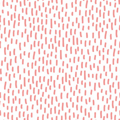 Abstract spotted seamless pattern in pastel colors. Background with pink brush strokes. Vector hand-drawn illustration. Perfect for decorations, wallpaper, wrapping paper, fabric.