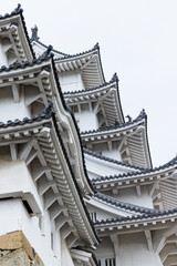 Fototapeta na wymiar 日本　兵庫県姫路市にある姫路城の水の三門から見える大天守