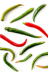 Hot chili pepper pattern. Spicy seasoning and food background