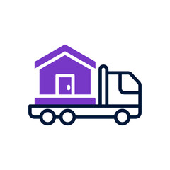 moving truck icon for your website design, logo, app, UI. 