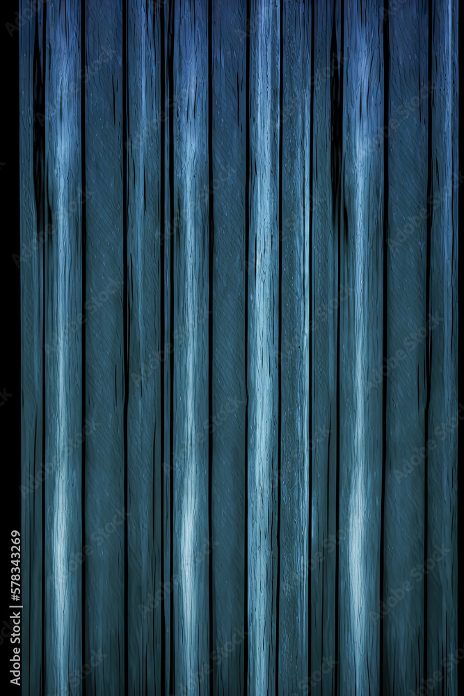 Aufkleber a soft blue wood background with vertical scratches, creating a unique texture - generative ai.