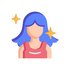 hairstyle icon for your website design, logo, app, UI. 