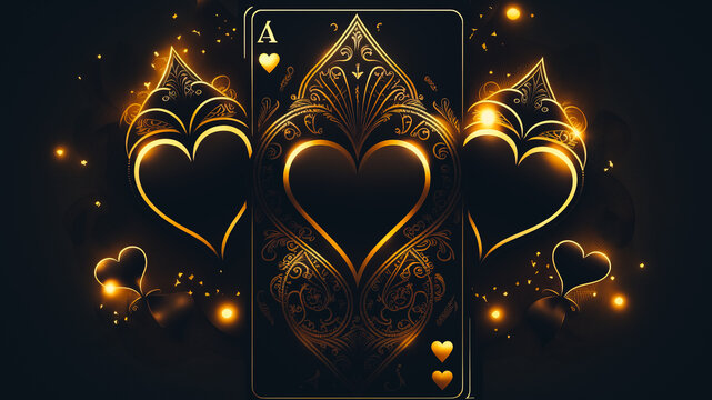 Black background with card suits. Picture spades, hearts, diamonds, clubs. Background for gambling, casino advertising