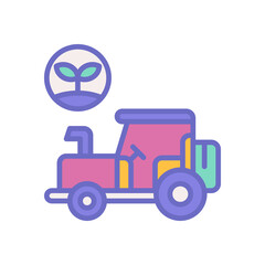 tractor icon for your website design, logo, app, UI. 