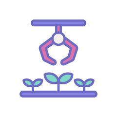 robotic arm icon for your website design, logo, app, UI. 