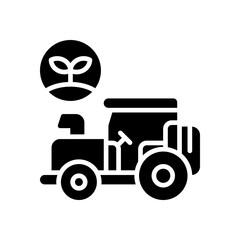 tractor icon for your website design, logo, app, UI. 
