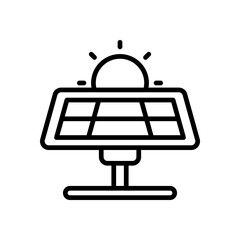 solar panel icon for your website design, logo, app, UI. 