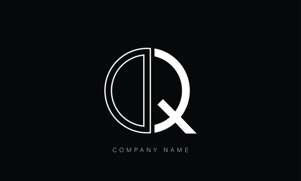 QD, DQ, Abstract Letters Logo Monogram