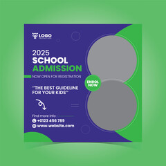 School Admission Template Design