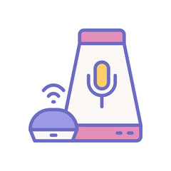 voice assistant icon for your website design, logo, app, UI. 
