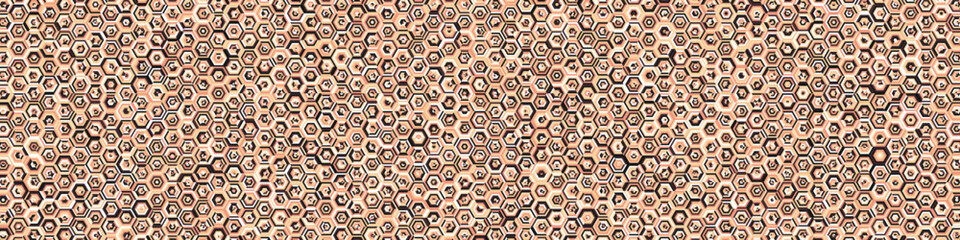  Hexagonal Maze pattern abstract illustration