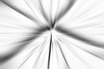 Balck line as speed movement or explosion or zoom usage on white background
