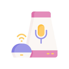 voice assistant icon for your website design, logo, app, UI. 