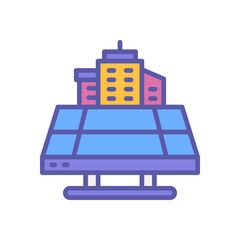 Obraz premium city space icon for your website, mobile, presentation, and logo design.