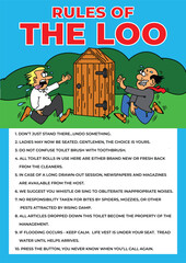 Rules of the Loo | Funny Toilet Rules
