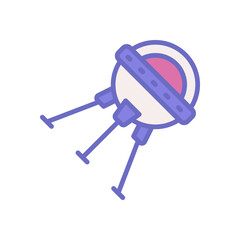 sputnik icon for your website design, logo, app, UI. 