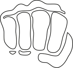 taekwondo fist logo sparring fight