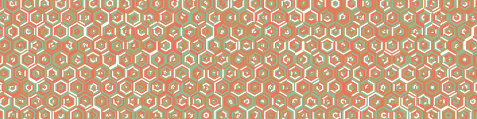  Hexagonal Maze pattern abstract illustration