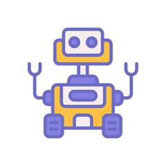 space robot icon for your website design, logo, app, UI. 