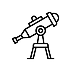telescope icon for your website design, logo, app, UI. 