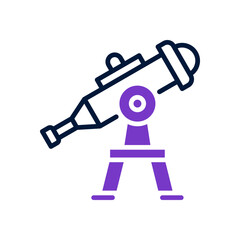 telescope icon for your website design, logo, app, UI. 