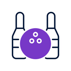 bowling icon for your website design, logo, app, UI. 