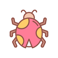 ladybug icon for your website design, logo, app, UI. 