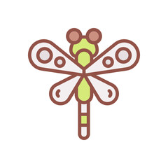 dragonfly icon for your website design, logo, app, UI. .