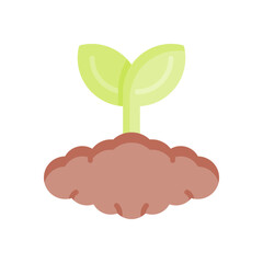 sprout icon for your website design, logo, app, UI. 