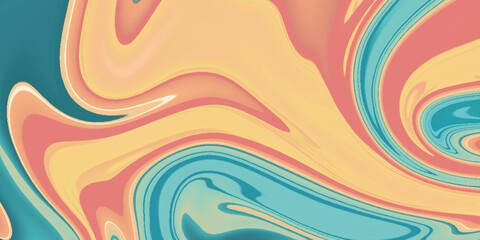 Abstract colorful background with waves. Abstract liquid background . Liquid  colorful and paint background. Abstract background For creative design wallpaper .	
