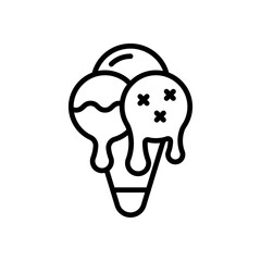 ice cream icon for your website design, logo, app, UI. 