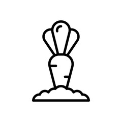 carrot icon for your website design, logo, app, UI. 