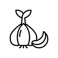 garlic icon for your website design, logo, app, UI. 