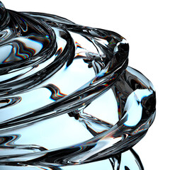 transparent twisted surface magnified dripping water fresh clean water graphic design element material