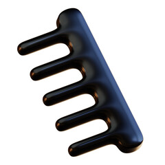 3d barber shop tool hair comb