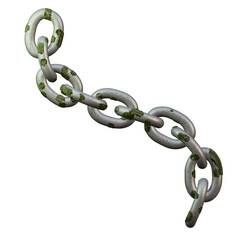 Obraz premium 3d security tool old worn chain