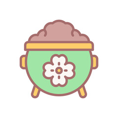 gold pot icon for your website design, logo, app, UI. 
