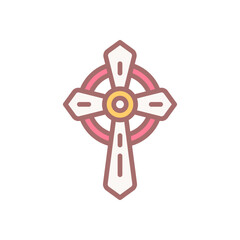 Obraz premium cross icon for your website design, logo, app, UI. 