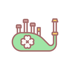 bagpipe icon for your website design, logo, app, UI. 