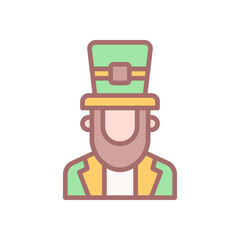 leprechaun icon for your website design, logo, app, UI. 