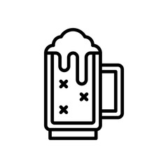 beer icon for your website design, logo, app, UI. 