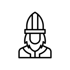 saint patrick icon for your website design, logo, app, UI. 