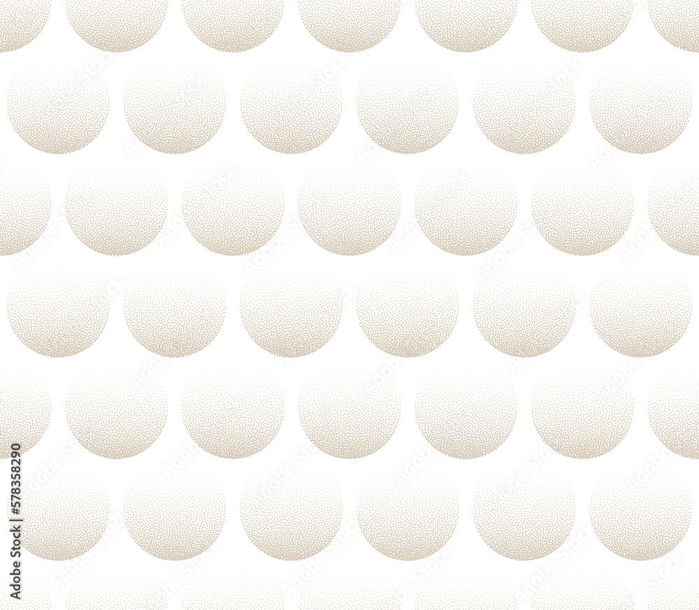 Poster circles scale structure stipple cool seamless pattern transparent abstraction. cozy retro textile de