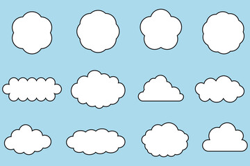 もくもくの雲形フレームセット